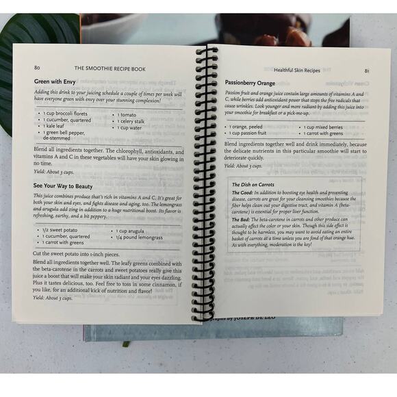 The Smoothie Recipe Book Sweet & Easy Vegan Cookbook Kitchen Cooking Hardcover - Picture 5 of 9